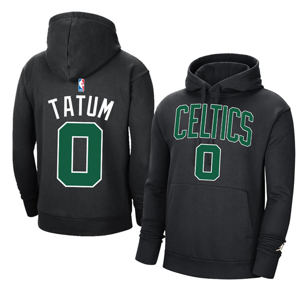 Men's Black Boston Celtics #0 Jayson Tatum 2021 Pullover Hoodie